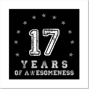 Vintage 17 years of awesomeness Posters and Art